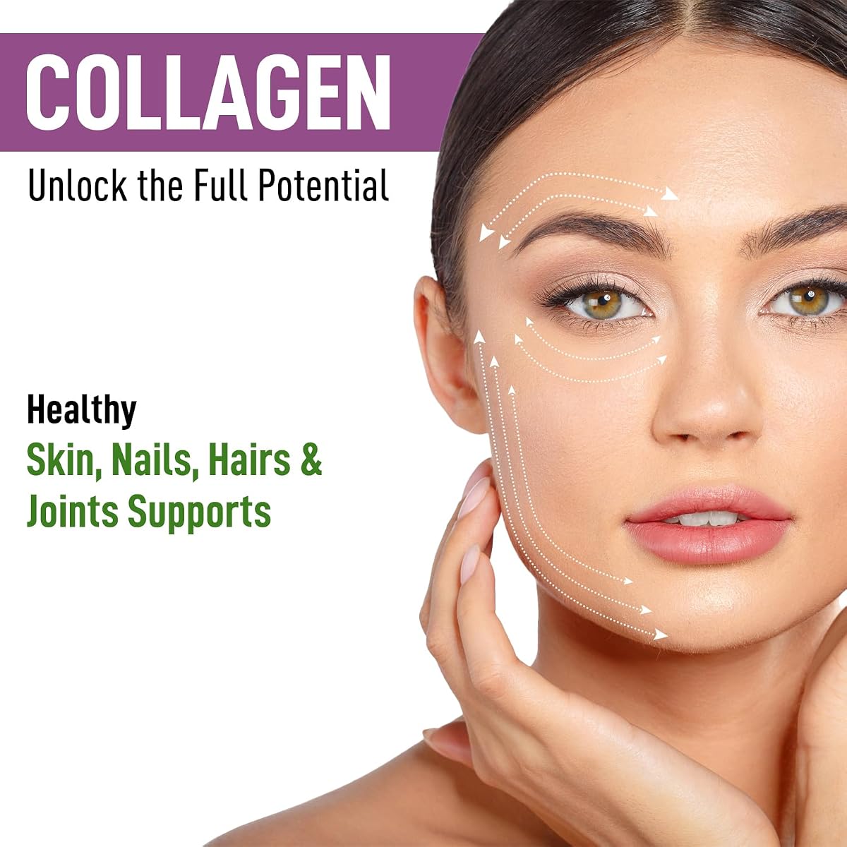 Herbal Max Collagen 800mg Tablets - Beauty and Joint Health Supplement, 60 Count - Image 2