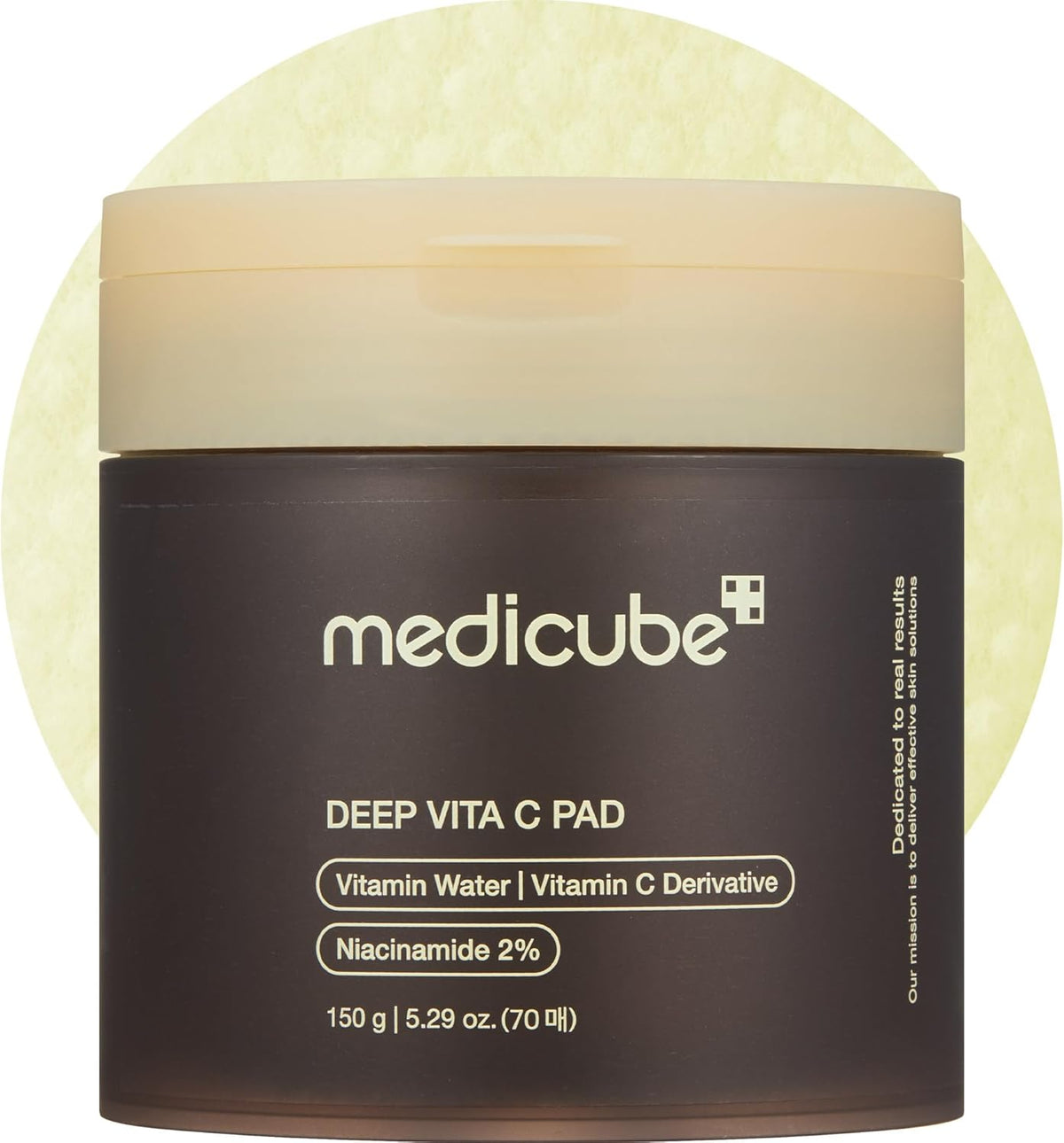 Medicube Deep Vita C Facial Pads - Vitamin C Toner Pads, 70 Sheets