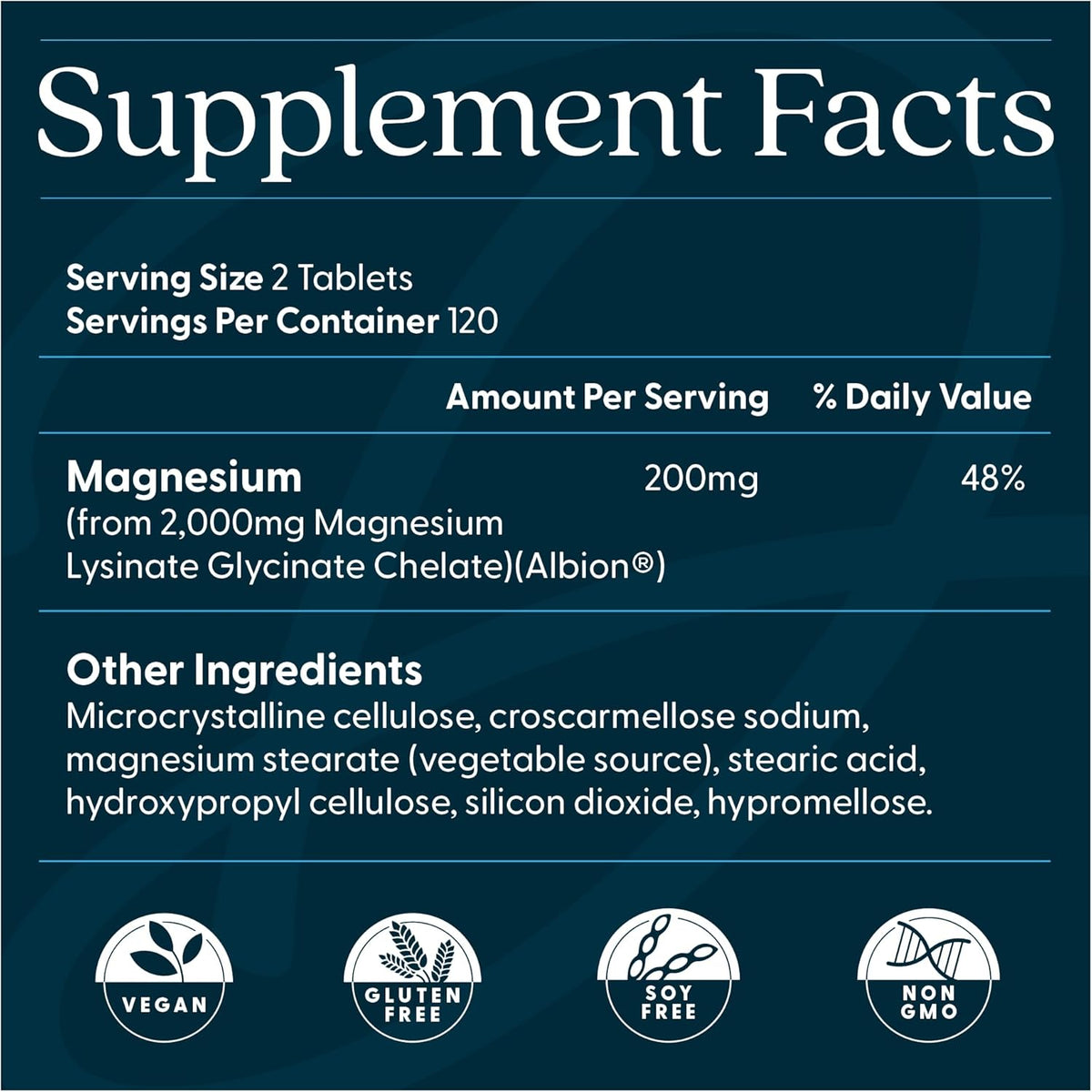 Dr Best High Absorption Magnesium 200mg Tablets, 240 Count - Image 2