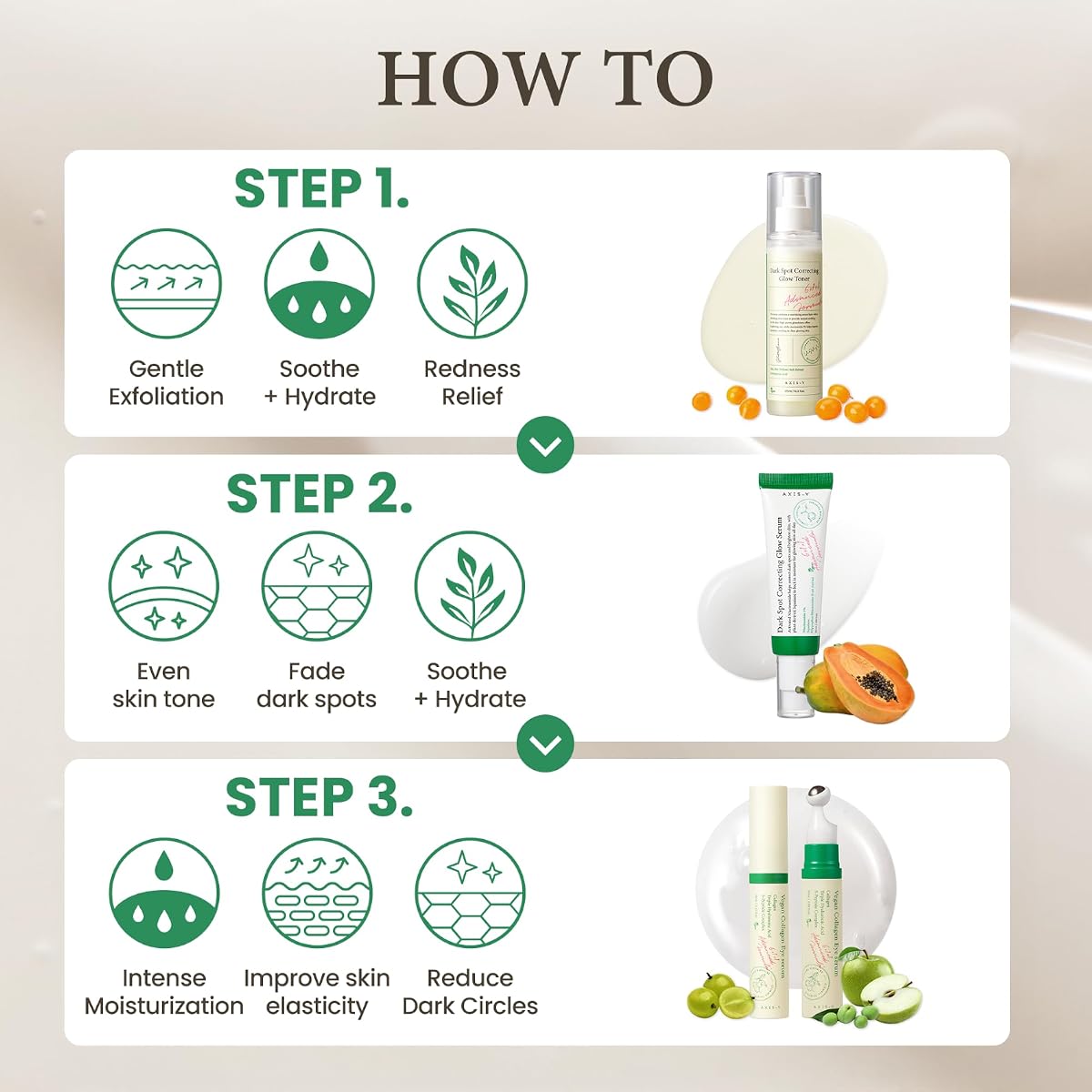 AXIS-Y Glow Your Own Way Limited Edition Skincare Set with Vitamin C & Collagen, 4-piece - Image 6