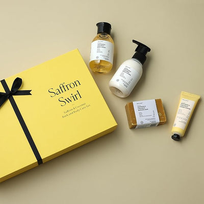Brillaire Saffron Swirl Body Care Gift Set - Nourishing Elegance - Image 3