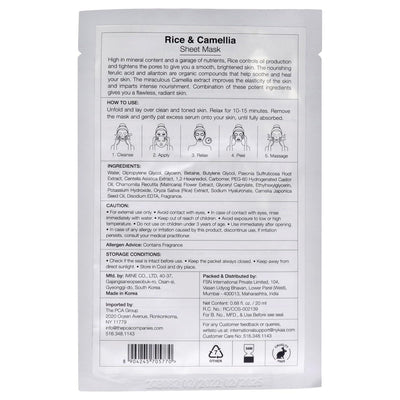 Nykaa Skin Secrets Rice & Camellia Sheet Mask, Single Pack - Image 7