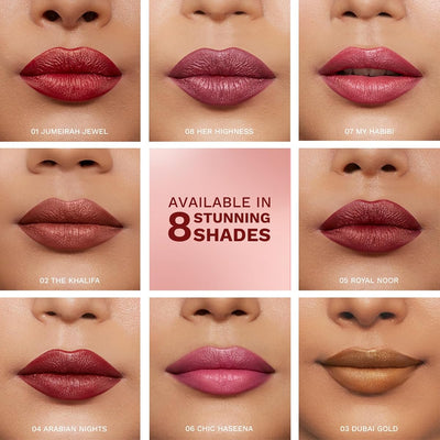Pilgrim Glitter Lipstick - Chic Haseena, Vitamin E & Olive Oil, 4.2 g - Image 4