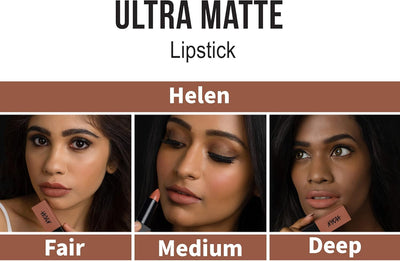 Nykaa Ultra Matte Lipstick Helen 01 - Colour Cosmetics - Image 4