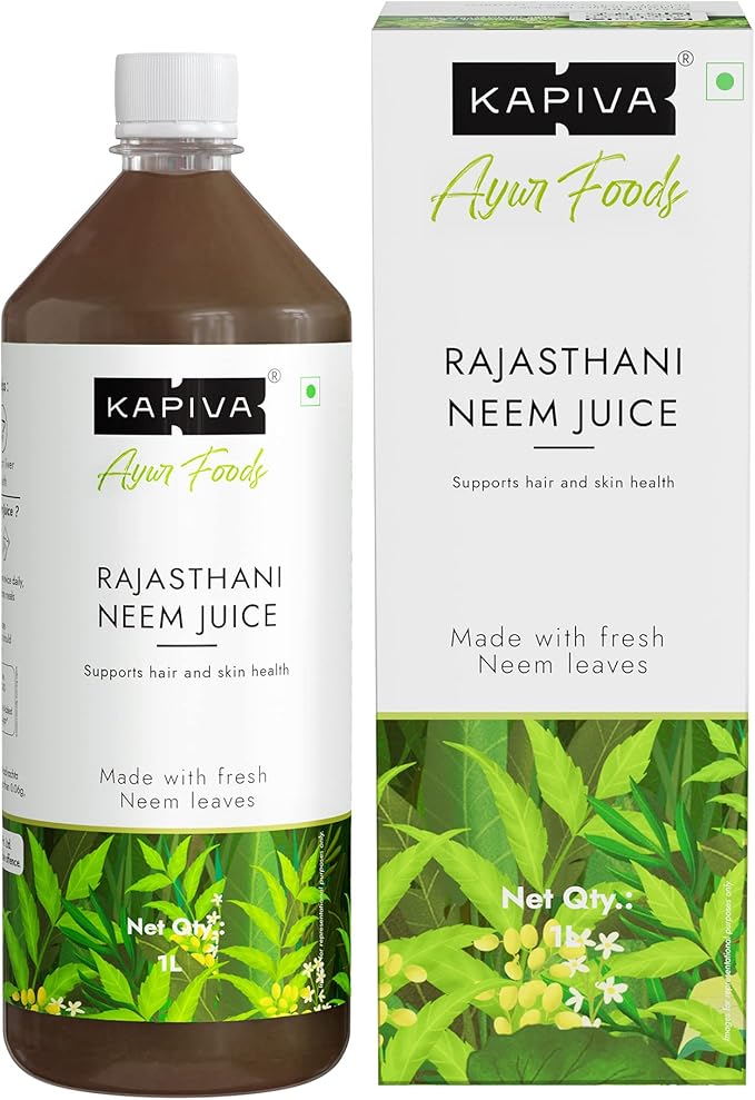 Kapiva Neem Juice | Made with Rajasthani Neem | Helps Boost Immunity and Fight Infections (1L)