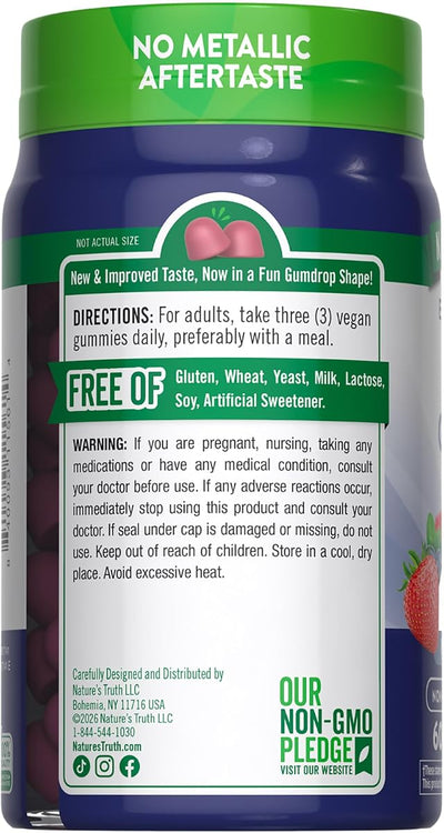 Nature's Truth Zinc Gummies - 50mg, 60 Vegan Gummies - Image 7