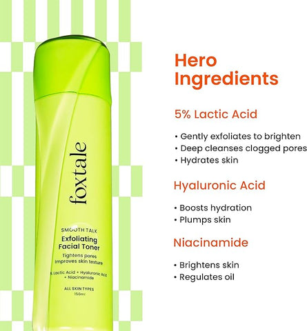 Foxtale Smooth Talk Exfoliating Facial Toner 150 ml