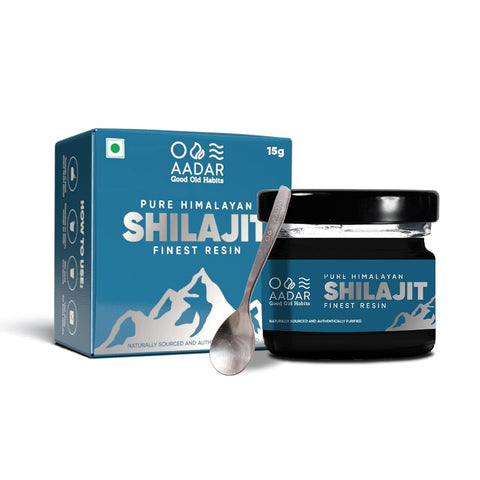 AADAR Ayurveda Pure & Natural Himalayan Shilajit Resin 15gm (Pack of 2)