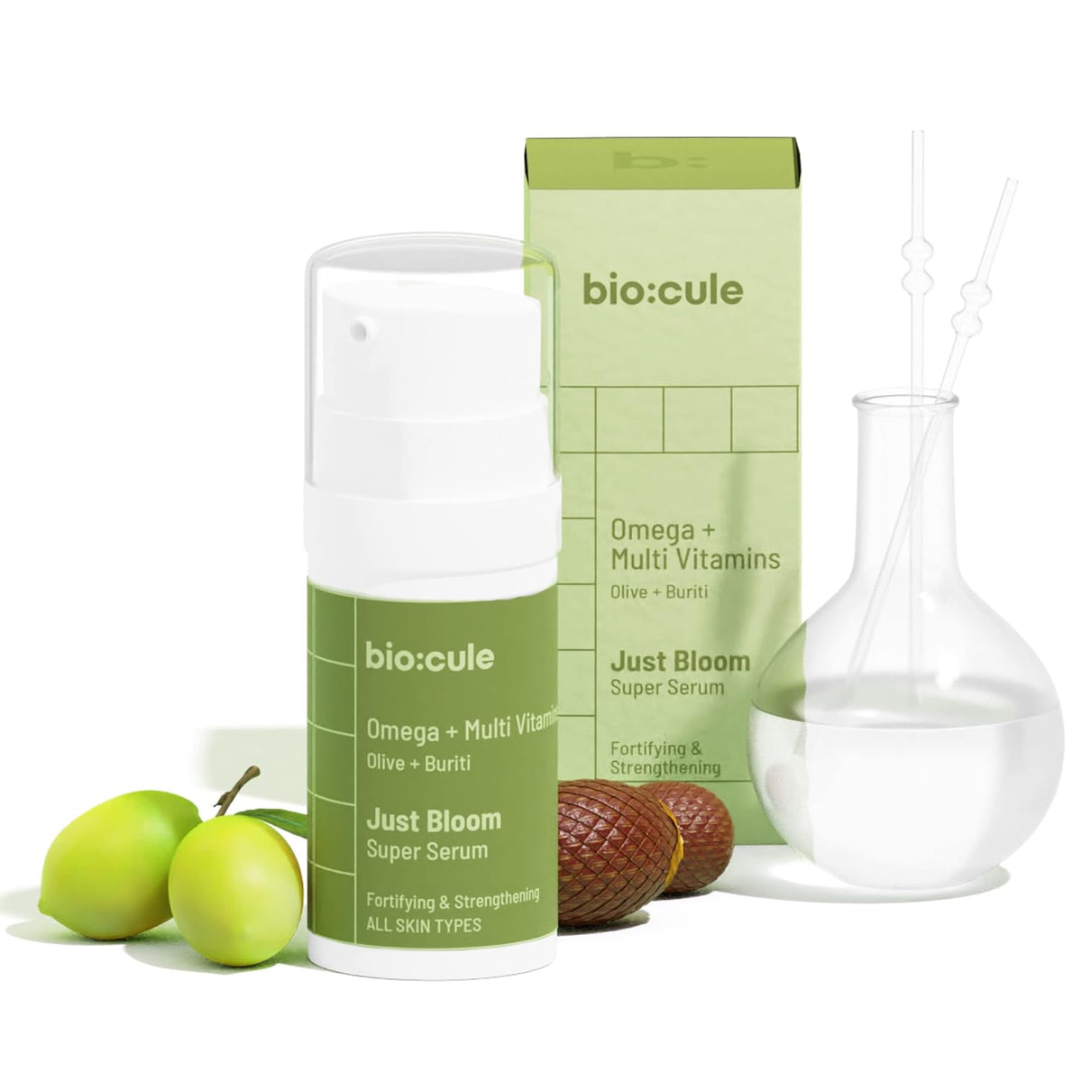 Biocule Face Moisturiser - Omega & Multivitamins, 15ml