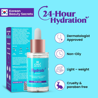 Chicnutrix Hydrate - Hydrating Face Serum, 30ml - Image 3
