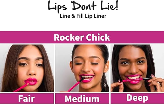 Nykaa Lips Don't Lie Lip Liner - Rocker Chick 05, Colour Cosmetics - Image 4