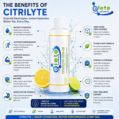 Elete Electrolyte Hydration Drops with CitriLyte - 240ml - Image 5