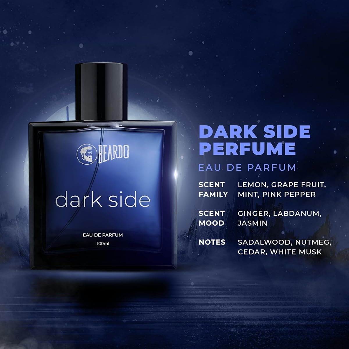 Beardo Dark Side Men's Perfume - Skin-Friendly Fragrance 100ml - Image 4