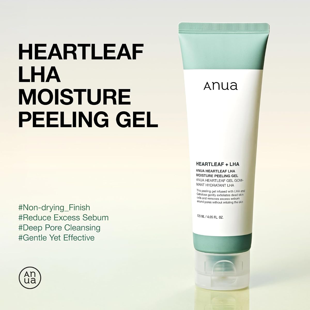 Anua Heartleaf LHA Moisture Peeling Gel - Gentle Exfoliation & Hydration, 120ml - Image 3