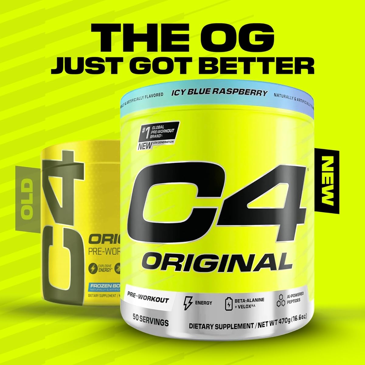 Cellucor C4 Icy Blue Raspberry Pre Workout Powder - 50 Servings - Image 6