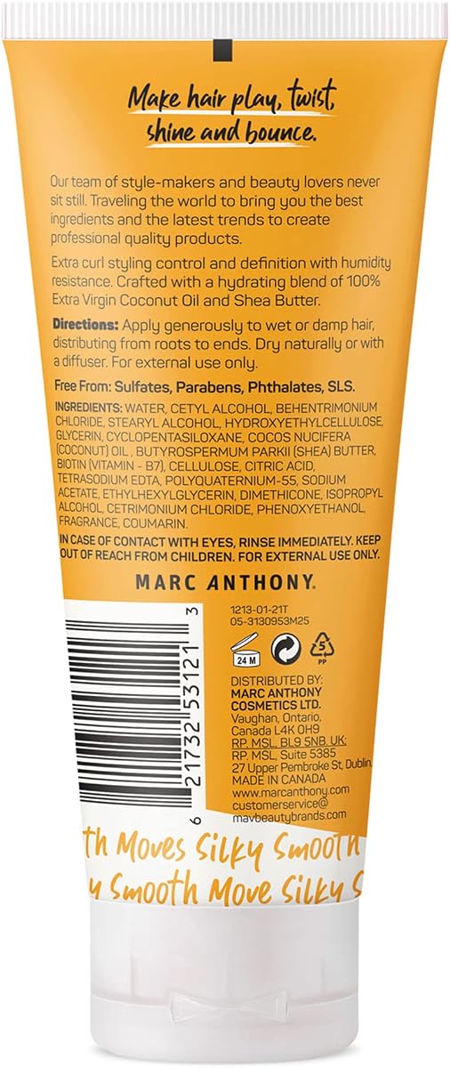 Marc Anthony Curl Cream with Coconut Oil & Shea Butter - 175ml - Image 2