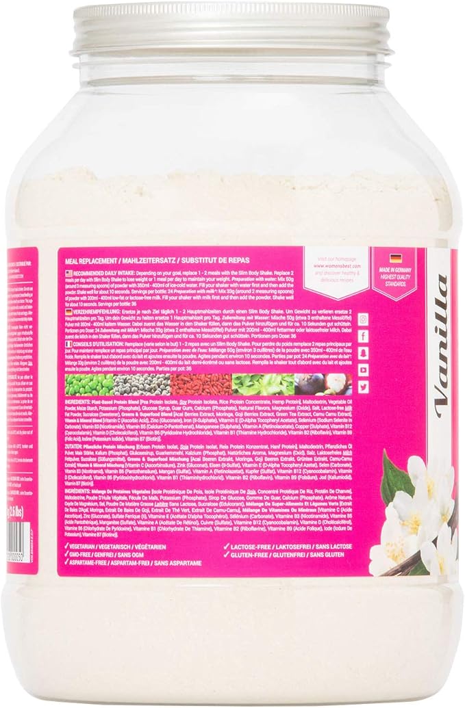 Women's Best Meal Replacement Shape Body Shake Protein Vanilla - 500g