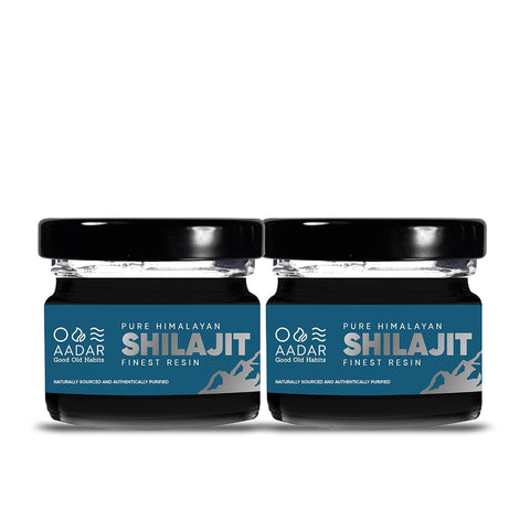 AADAR Ayurveda Pure & Natural Himalayan Shilajit Resin 15gm (Pack of 2)