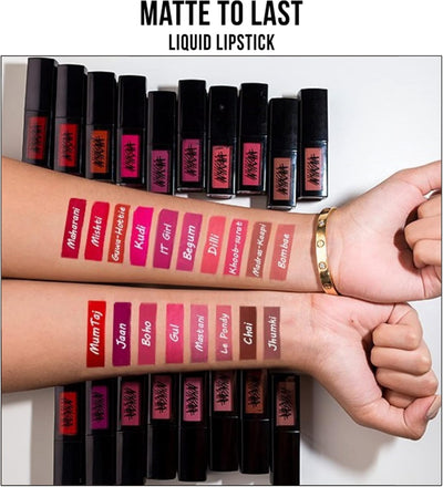 Nykaa Matte To Last Liquid Lipstick Dilli 07 - 5 ml - Image 7