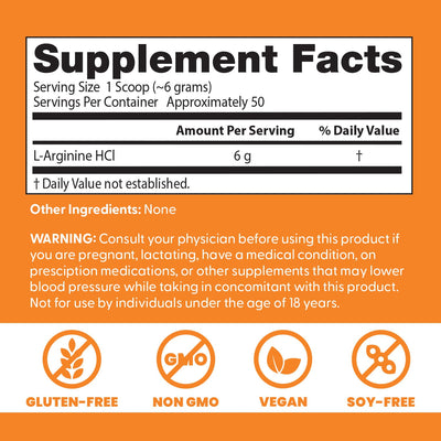 Dr Best Pure L-Arginine Powder - Vitamins & Minerals, 300g - Image 4