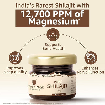 Upakarma Ayurveda Pure Soft Shilajit Resin - 20g - Image 7