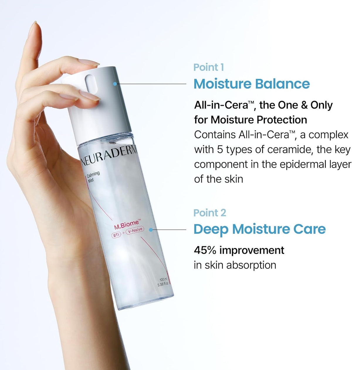 Neuraderm Calming Face Moisturiser Mist - 100ml - Image 3
