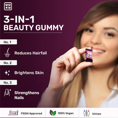 What's Up Wellness Beauty Gummies - Biotin & Superfoods Blend - 30 Gummies - Image 8