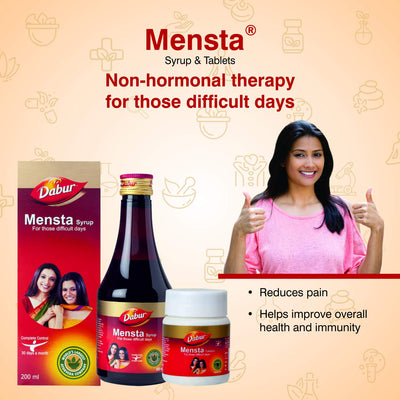 Dabur Mensta Herbal Ayurvedic Tablets - 30 Count - Image 4