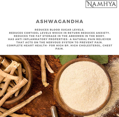 Namhya Ashwagandha Powder - Herbal Ayurvedic Adaptogen 100g - Image 4