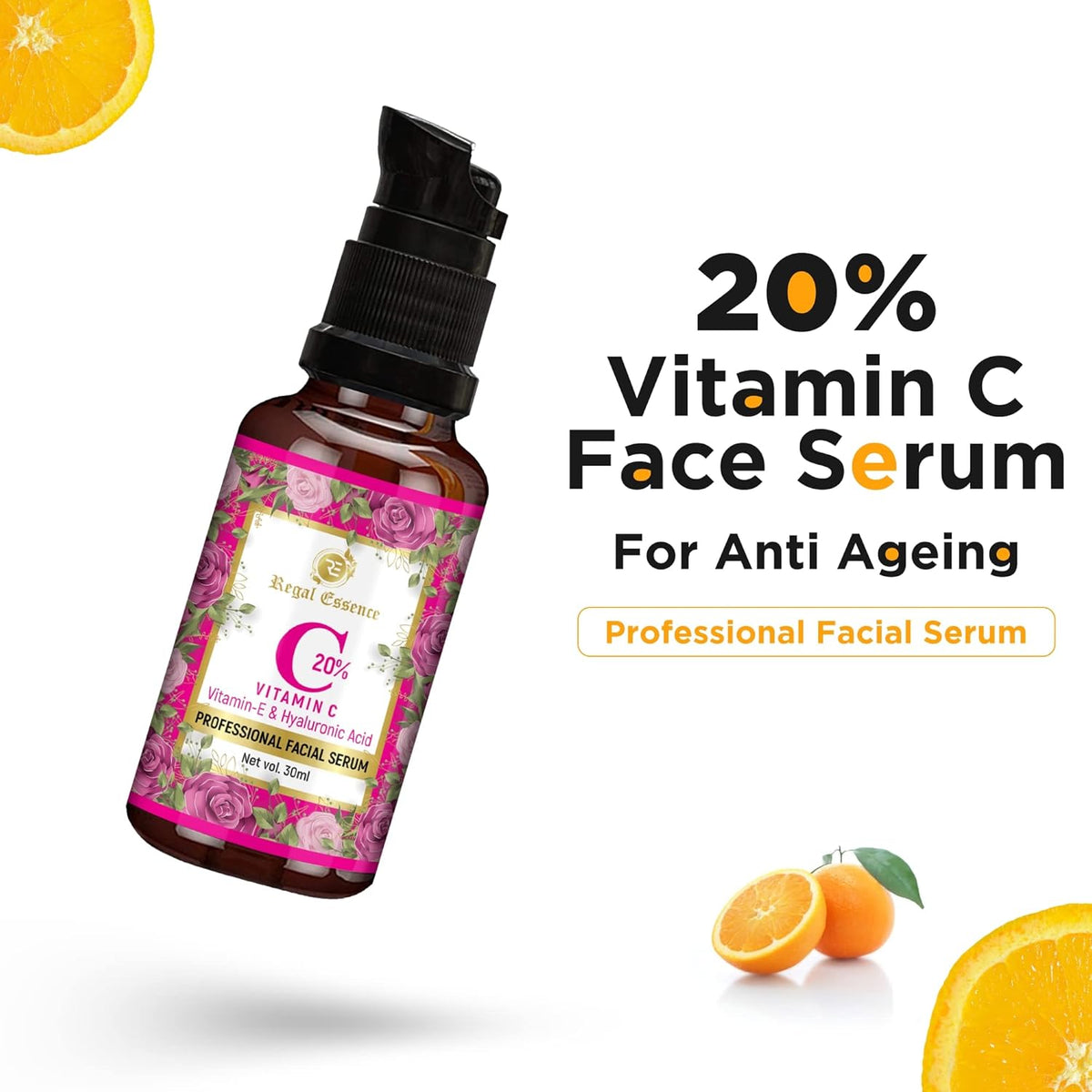 Vedapure Vitamin C Face Serum - Regal Essence, 30ml - Image 4