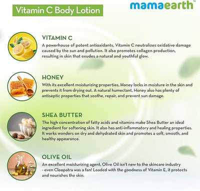 Mamaearth Vitamin C Body Lotion - 400 ml - Image 4