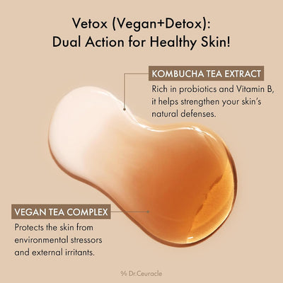 Dr.Ceuracle Vegan Kombucha Tea Essence - Probiotic Rich Face Treatment, 150ml - Image 8
