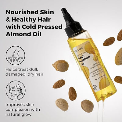 Brillaire Almond Oil - Pure Body Care, 100ml - Image 3