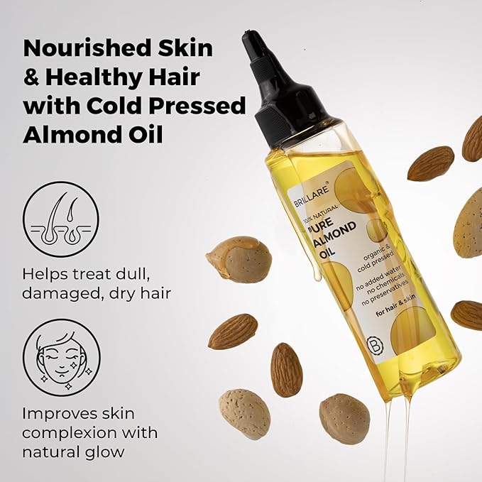 Brillaire Almond Oil - Pure Body Care, 100ml - Image 3