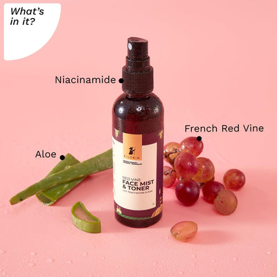 Pilgrim Alcohol Free Red Vine Face Toner - Face Cleanser - 100ml