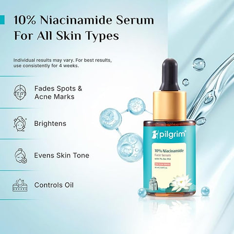 Pilgrim 10% Niacinamide Face Serum For Acne Marks 30ml