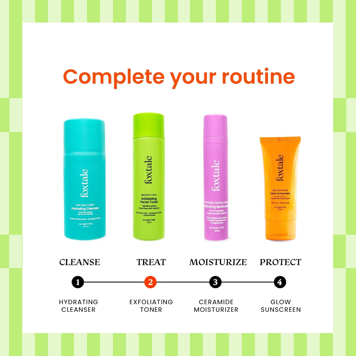 Foxtale Exfoliating Facial Toner - 5% Lactic Acid, Alcohol-Free - 150ml - Image 7