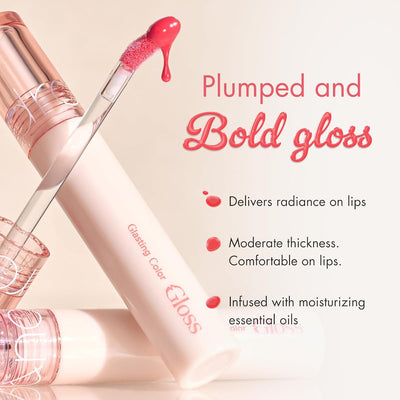 Rom&Nd Glasting Colour Gloss 07 Spring Fever - High-Glossy Lip Gel - Image 3