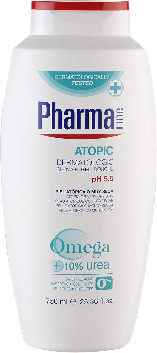PharmaLine Atopic Dermatologic Shower Gel with Omega 3 & 6, 750ML