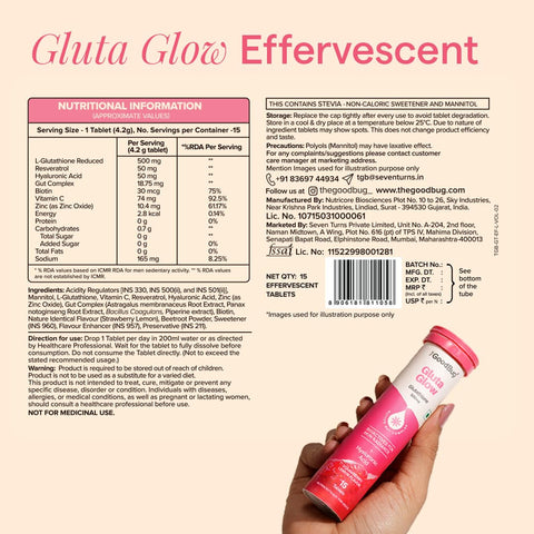 The Good Bug Effervescent: Glutathione 15 tablets