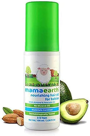 Mamaearth Gentle Cleansing Shampoo, 200ml + Nourishing Hair Oil For Babies, 100ml, Pack of 2