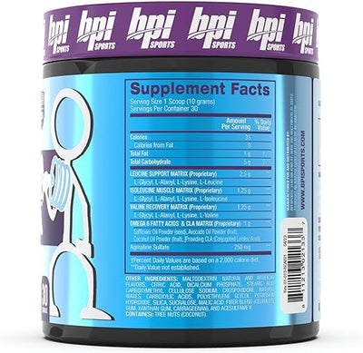 BPI Best BCAA Powder, Grape Flavour, 30 Servings - 300g - Image 3