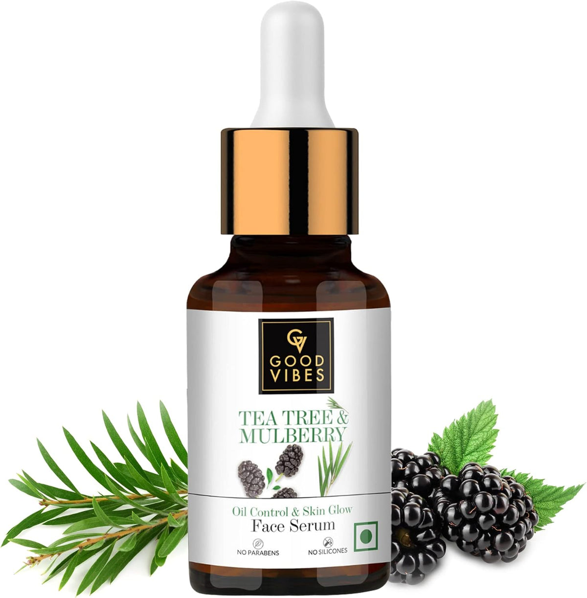 Good Vibes Tea Tree + Mulberry Skin Glow & Oil Control Face Serum - 10ml