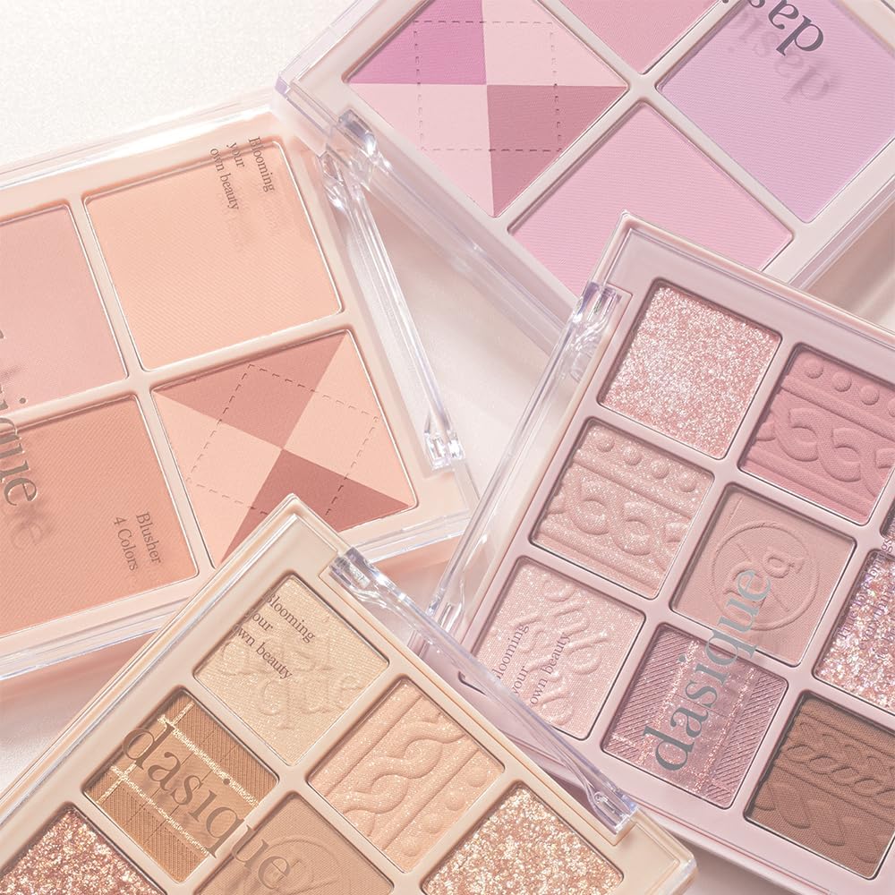 Dasique Blending Mood Cheek Palette #04 Beige Knit with Natural Lecithin - 4 Shades - Image 7