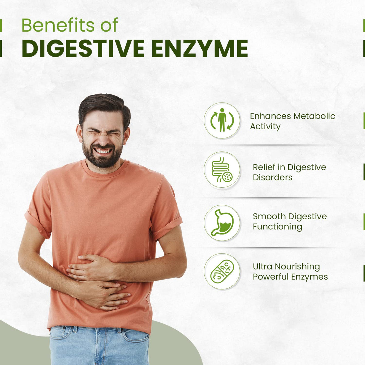 Himalayan Organics Digestive Enzyme Tablets 375mg - 90 Pack - Image 3