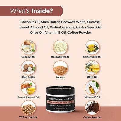 The Man Company Lip Scrub - Brown Sugar & Almond Oil, 10g - Image 3