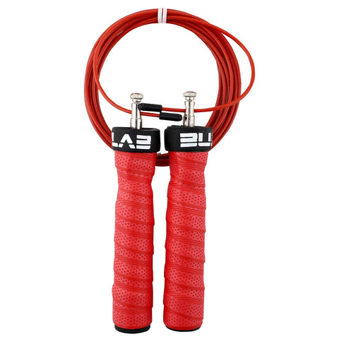 Burnlab Pro Power Plus Weighted Handle Skipping Rope for Men and Women(RED