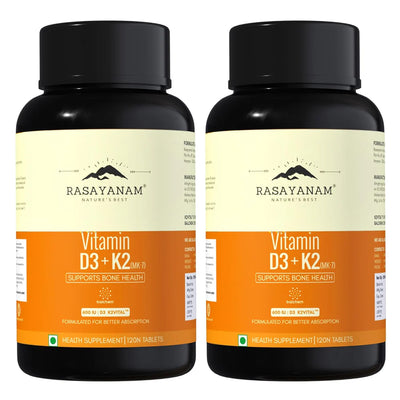 Rasayanam Vitamin D3 K2(MK-7) 240 Veg Tablets