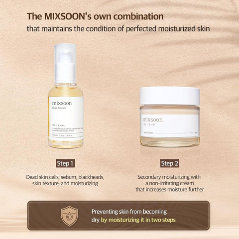 mixsoon Bean Glass Skin Duo - Facial Moisturizer Skincare Routine Bean Essence 50ml + Cream 50ml Korean Glass Skin Care - Image 8