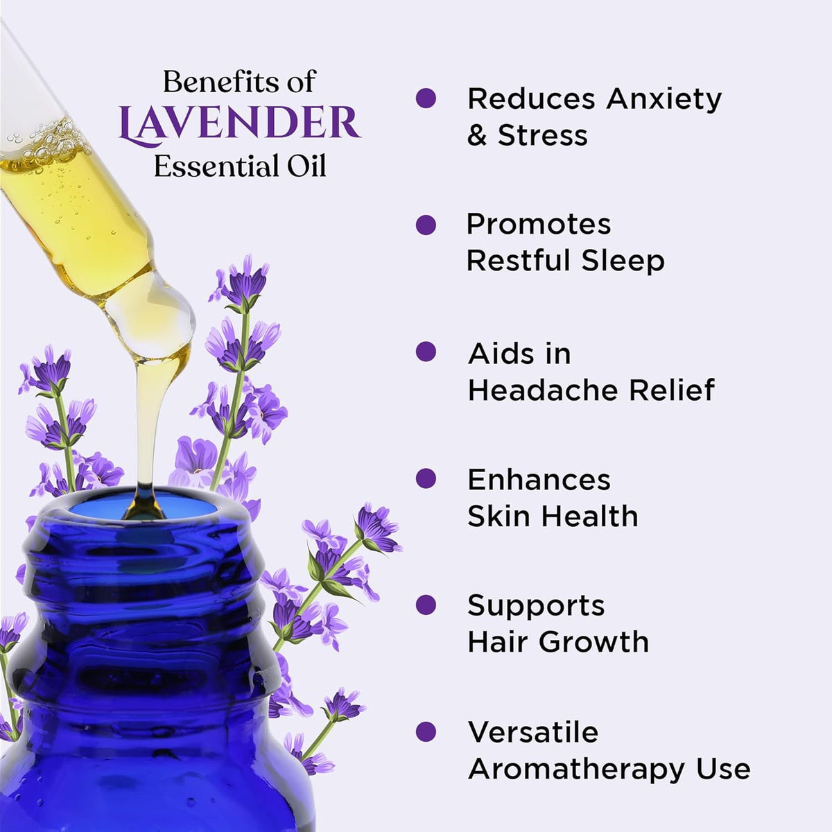 ReyNaturals Lavender Essential Oil - Pure, 100% Natural - 15ml - Image 3